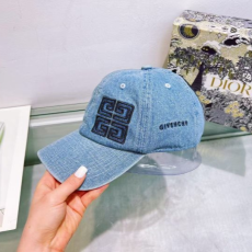 GIVENCHY 지방시 자수로고 데님 볼캡