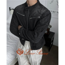 LOROPIANA 로로피아나 덧뎀 워싱 자켓