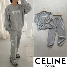 CELINE 셀린느 이니셜 로고 나염 오버핏 MTM 셋업