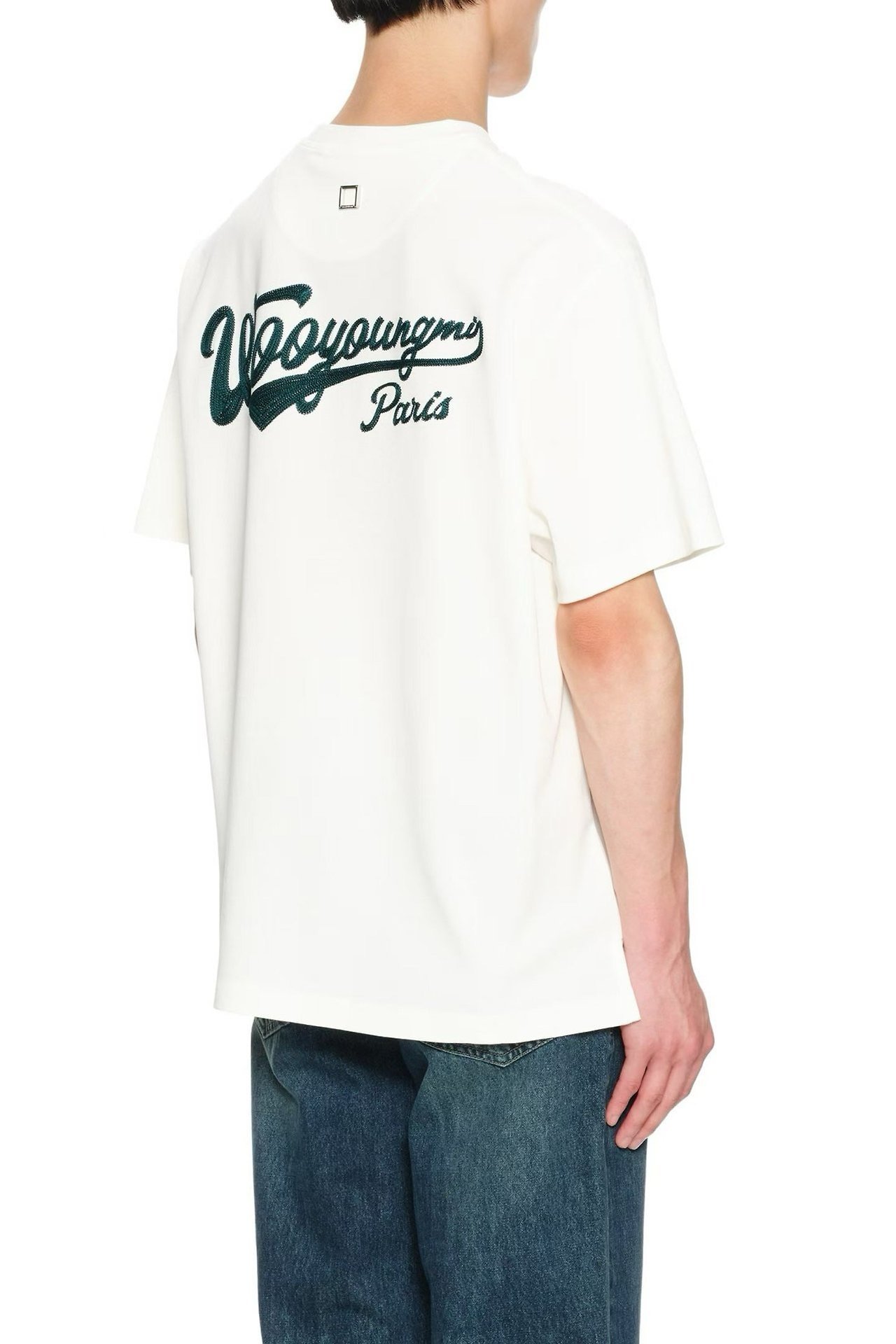 WOOYOUNGMI 우영미 자수 오버 반팔 2COLOR