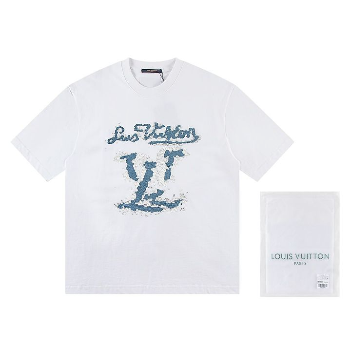 LOUIS VUITTON 루이비통 6496 클라우드 시그니처 엠브로이더드 반팔 2COLOR