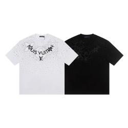 LOUIS VUITTON 루이비통 6550 크리스탈 모노그램 플라워 로고 반팔