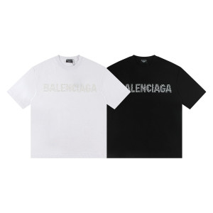BALENCIAGA 발렌시아가 6474 스트라스 로고 반팔