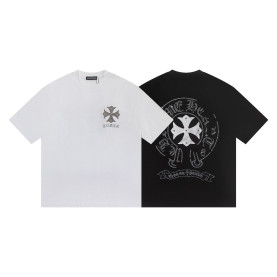 CHROME HEARTS 크롬하츠 6397 크리스탈 홀스슈 반팔