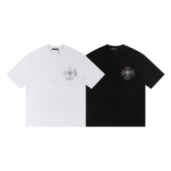 CHROME HEARTS 크롬하츠 6509 라인스톤 플러스 크로스 반팔