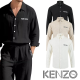 KENZO 겐조 레터링 자수 린넨 셔츠