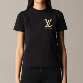 LOUIS VUITTON 루이비통 골드 호일 커플 반팔티