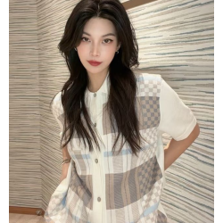 LOUIS VUITTON 루이비통 64244 다미에 자카드 폴로 가디건