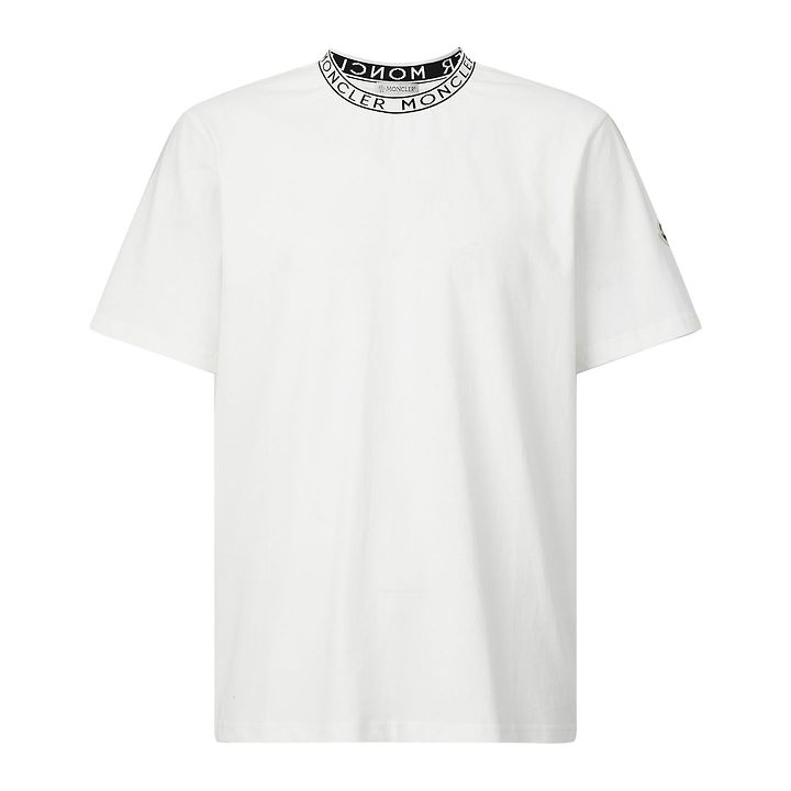 MONCLER 몽클레어 64324 넥 로고 코튼 반팔 2COLOR