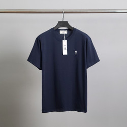 AMI 아미 화이트하트자수 코튼 반팔티