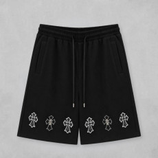 CHROME HEARTS 크롬하츠 세메터리 레더 패치 쇼트 팬츠 2COLOR