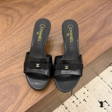 CHANEL 샤넬 여성용 슬리퍼 (굽높이5CM) C90477 2COLOR