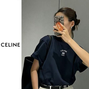 CELINE 셀린느 코튼 저지 루즈 티셔츠 3COLOR