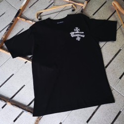 CHROME HEARTS 크롬하츠 플뢰르 레터링 자수로고  티셔츠