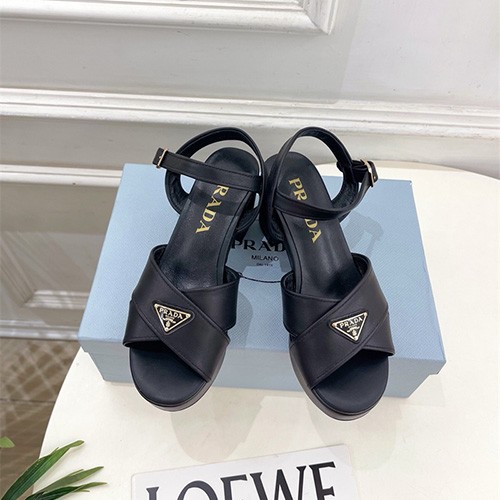 PRADA 프라다 여성용 샌들 (굽높이7CM) P77744 2COLOR