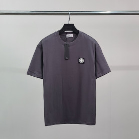 STONE ISLAND 스톤아일랜드 사각패치 페인팅 코튼 반팔티