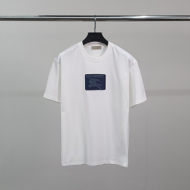 BURBERRY 버버리 데님패치 코튼 반팔티