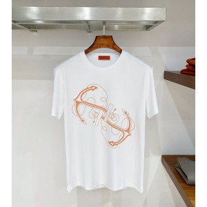 HERMES 에르메스 607053 샹달 앵커 라인 반팔 2COLOR