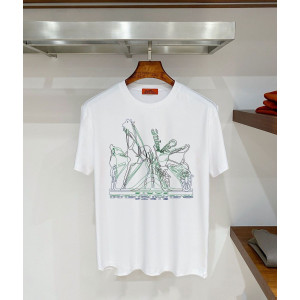 HERMES 에르메스 607061 뒤크 글리치 멀티라인 반팔 2COLOR