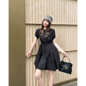 LOEWE 로에베 1038 아나그램 포켓 벨티드 셔츠 원피스 3COLOR