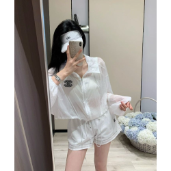 CHANEL 샤넬 1059 CC 로고 나일론 윈드브레이커+쇼츠 세트 2COLOR