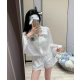 CHANEL 샤넬 1059 CC 로고 나일론 윈드브레이커+쇼츠 세트 2COLOR