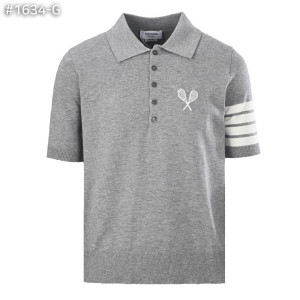 THOM BROWNE 톰브라운 테니스 인타르시아 카라 니트