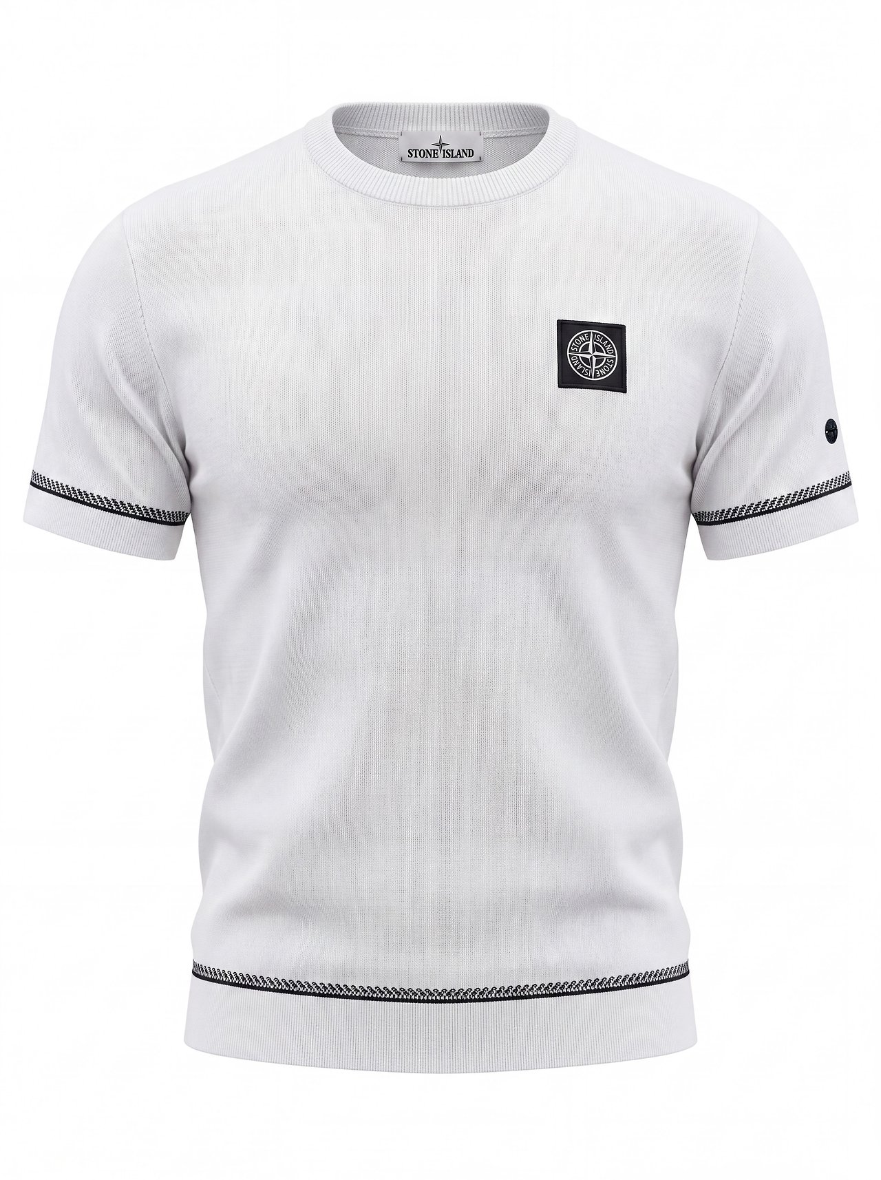 STONE ISLAND 스톤아일랜드 프리미엄 라인 포인트 니트 반팔 2COLOR