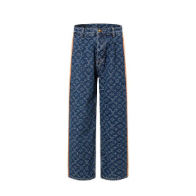 LOUIS VUITTON 루이비통 607159 모노그램 테일러드 데님 팬츠 　