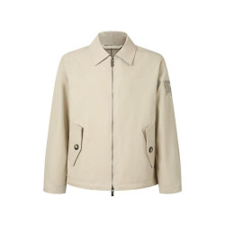 BURBERRY 버버리 607096 EKD 자수 코튼 블렌드 헤링턴 자켓