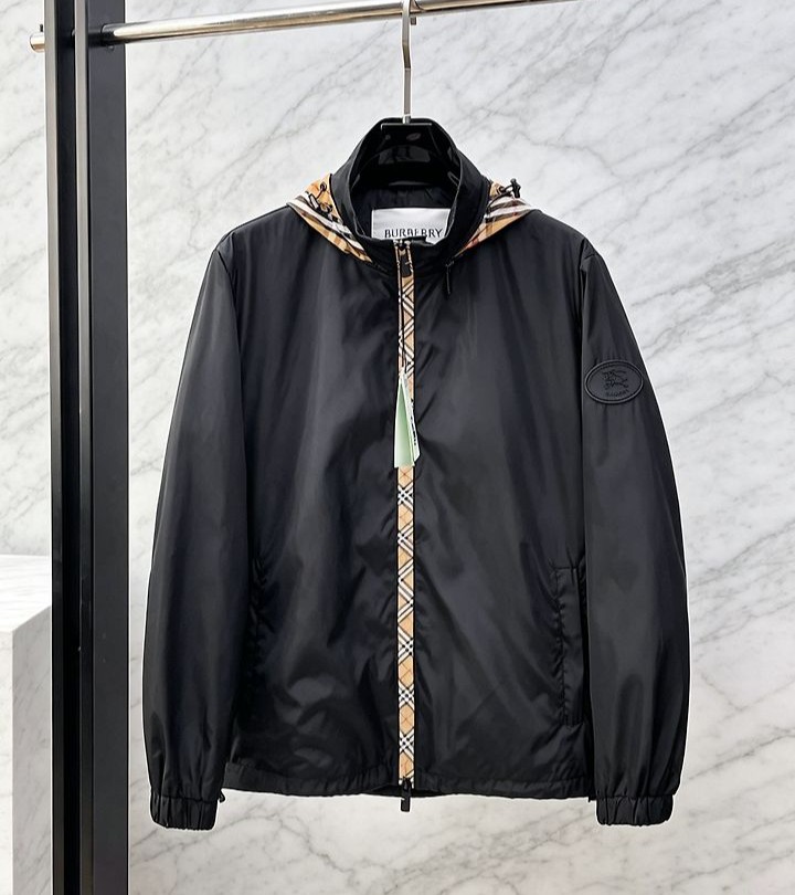 BURBERRY 버버리 607152 클랜튼 후드 자켓
