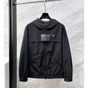 PRADA 프라다 607146 리나일론 건플랩 멀티 지퍼 후드 자켓