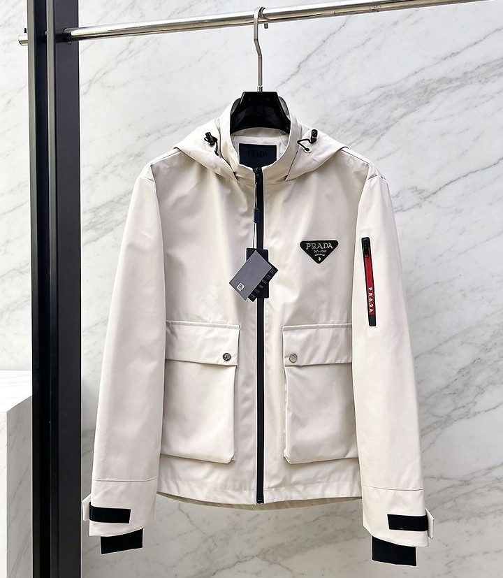 PRADA 프라다 607148 리나일론 가바딘 후드 자켓 2COLOR