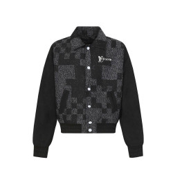LOUIS VUITTON 루이비통 60046 다미에 헤리티지 바시티 블루종 자켓