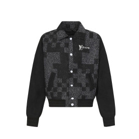 LOUIS VUITTON 루이비통 60046 다미에 헤리티지 바시티 블루종 자켓