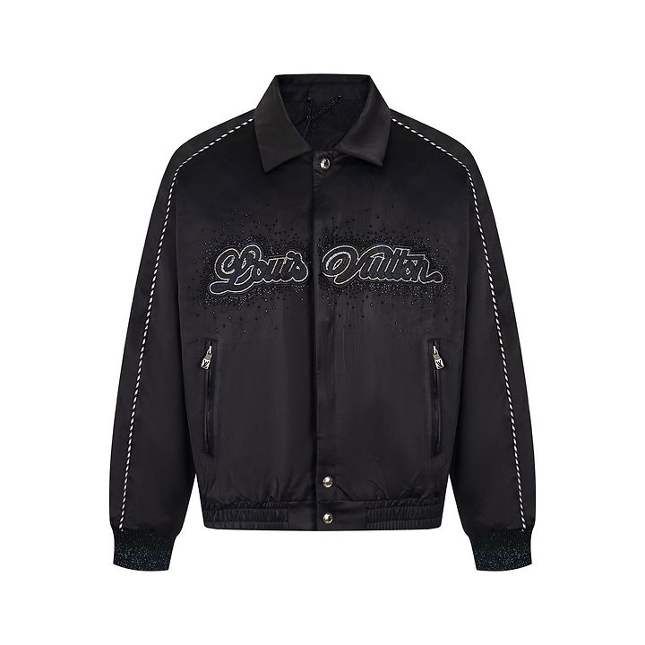 LOUIS VUITTON 루이비통 60183 엠브로이더드 베이스볼 블루종 자켓