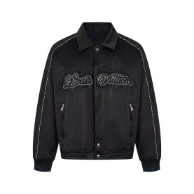 LOUIS VUITTON 루이비통 60183 엠브로이더드 베이스볼 블루종 자켓
