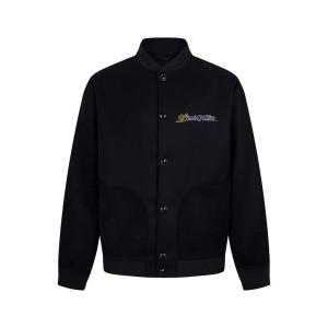 LOUIS VUITTON 루이비통 60193 크리스탈 자수 바시티 블루종 자켓