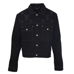 LOUIS VUITTON 루이비통 60231 디스트로이드 모노그램 데님 트러커 자켓