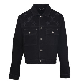 LOUIS VUITTON 루이비통 60231 디스트로이드 모노그램 데님 트러커 자켓