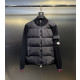 MONCLER 몽클레어 60200 트라이컬러 팁 니트 패딩 가디건 3COLOR