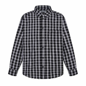 BALENCIAGA 발렌시아가 60008 패디드 플란넬 체크 셔츠