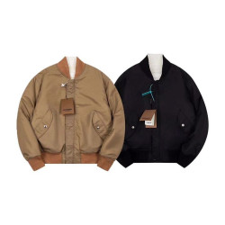 BURBERRY 버버리 60155 나일론 앤 플리스 리버시블 봄버 자켓
