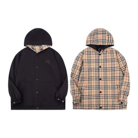 BURBERRY 버버리 60163 리버시블 체크 나일론 후드 자켓