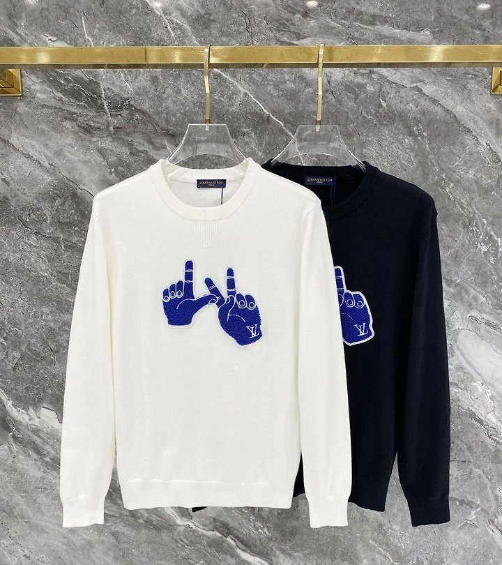 LOUIS VUITTON 루이비통 60102 시그니처 핸드 부클레 니트