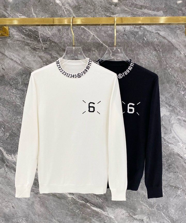 MAISON MARGIELA 메종마르지엘라 60121 넘버 넥 니트