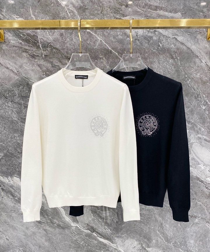CHROME HEARTS 크롬하츠 60118 홀스슈 라인스톤 니트