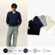 AMI 아미 드 꾀흐 까마이외 자수 브이넥 니트 (남성)