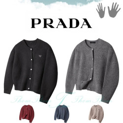 PRADA 프라다 캐시 라이크 크롭 가디건