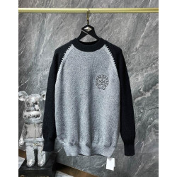 CHROME HEARTS 크롬하츠 7017 홀스슈 핸드 스티치 래글런 니트